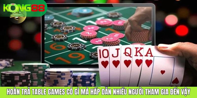 Hoàn Trả Table Games – Khuyến Mãi Hấp Dẫn Từ KONG88